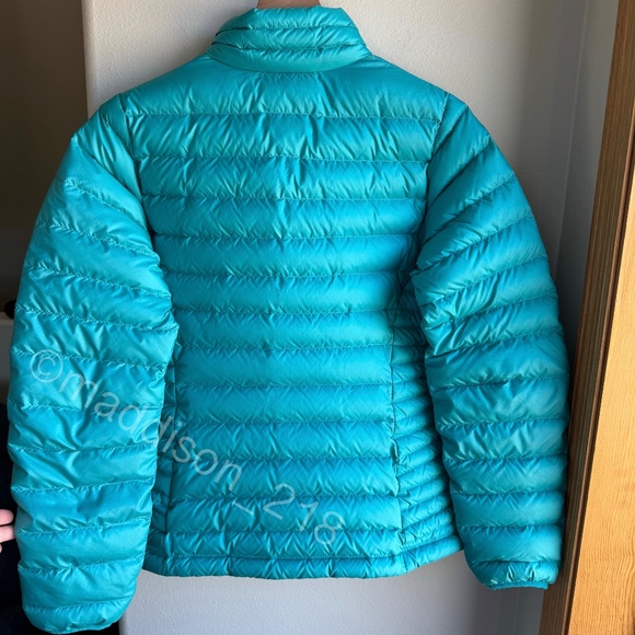 Patagonia Down Sweater Jacket Medium Epic Blue Puffer Coat 800-fill-power down M - Picture 9 of 14